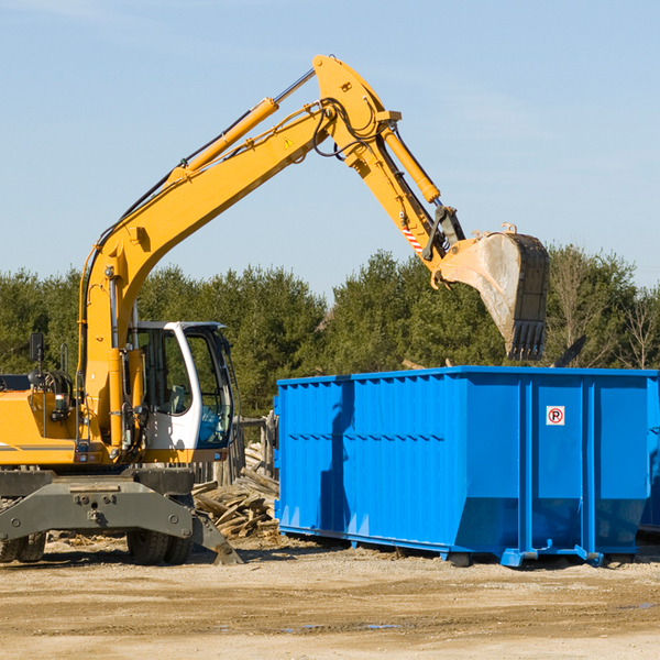 what happens if the residential dumpster is damaged or stolen during rental in Carmichael CA